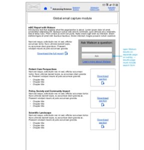 Watson concept wireframe