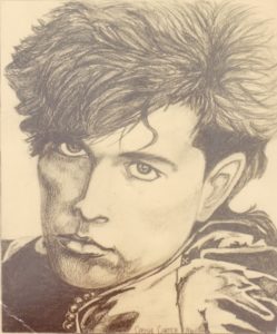 Tom Bailey - by Cassie Carter - graphite on paper
