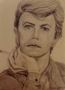 David Bowie - by Cassie Carter - graphite on paper