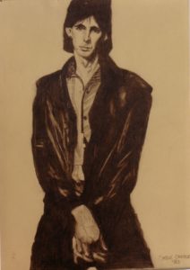 Ric Ocasek - by Cassie Carter - graphite on paper