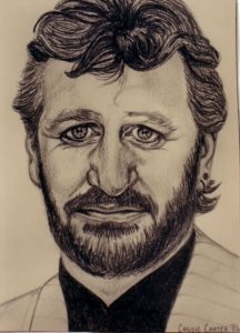 Ringo Starr - by Cassie Carter - graphite on paper