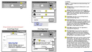 Mobile website utilities for health care professionals on a website with a really long menu